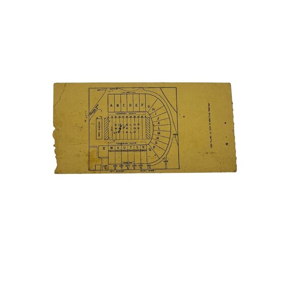 1959 Georgia Tech vs Tennessee Football Ticket Stub Shields-Watkins Field Oct 10 - Picture 2 of 7